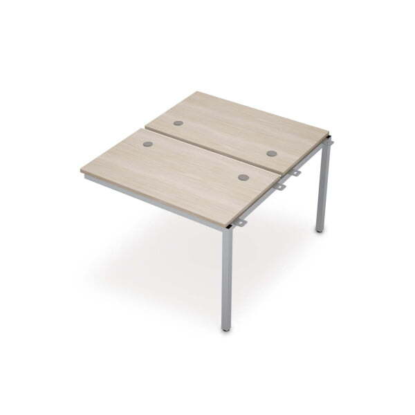 6МБС.267 Сдвоенные бенч-системы, средний модуль (1000x1235x750) (Шамони светлый/Алюминий матовый)