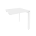Стол-приставка на П-образном м/к к опорным элементам Onix O.MP-SPR-0.7 780x720x750 (Тиквуд Светлый/Белый Металл)