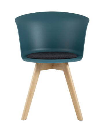 Стул Blossom с подушкой темно-бирюзовый (Стул пластиковый Blossom темно-бирюзовый)