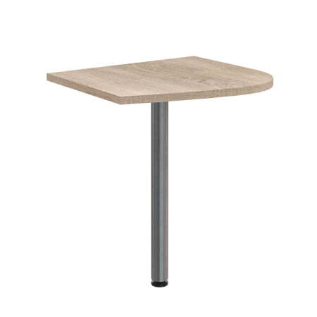 Приставка левая Offix-new OKD 64L 580x640x25 (Дуб Сонома светлый/металлик)