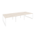 Рабочая станция на О-образном м/к Onix O.MO-D.RS-6.2.7 3540x1475x750 (Тиквуд Темный/Белый Металл)