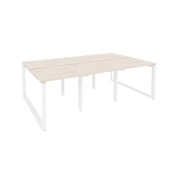 Рабочая станция на О-образном м/к Onix O.MO-D.RS-6.0.7 2340x1475x750 (Денвер Светлый/Белый Металл)