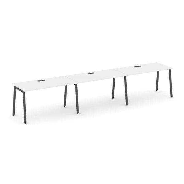 Рабочая станция 1 сторонняя SN-4A.ORS-041 (2940х700х750) (Белый/Металл Антрацит)