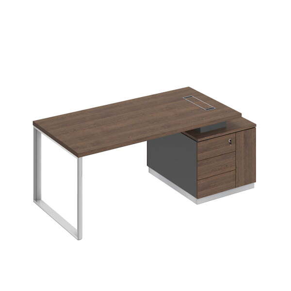 Стол руководителя Bravo БР 121 1800x900x750 (Дуб гладстоунСерый)