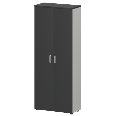 Шкаф для одежды Смарт СМШ-58ШД Тип2 792x380x1990 (Белый/Графит)