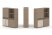 Тумба двойная + высокая надставка ES.NB.2V-20 (1500х410х1520) (Латте/Тиквуд Светлый)