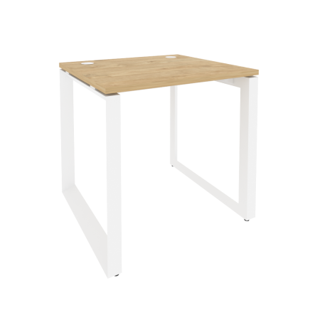 Стол рабочий на О-образном м/к Onix O.MO-SP-0.7 780x720x750 (Тиквуд Светлый/Белый Металл)