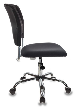 Кресло CH-322SXN черный 26-28 крестов. металл хром (Черный)