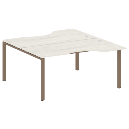 Рабочая станция криволинейная Metal System Style БП.РАС-СА-2.1 1600x1835x750 (Дуб Наварра/Мокко металл)