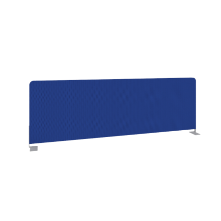 Экран тканевый боковой L1200мм Б.ТЭКР-120 1200x22x390 (Синий/Серый металл)