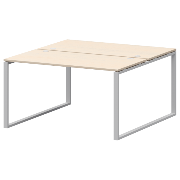 Бенч двойной на 2 рабочих места Арго-М АМБ.О-002 1200x1496x760 (Бук/Белый)