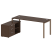 Рабочая станция с опорной тумбой левая Metal System Style БП.РС-СТС-2.5 Л 1900x1520x750 (Дуб Наварра/Серый металл)