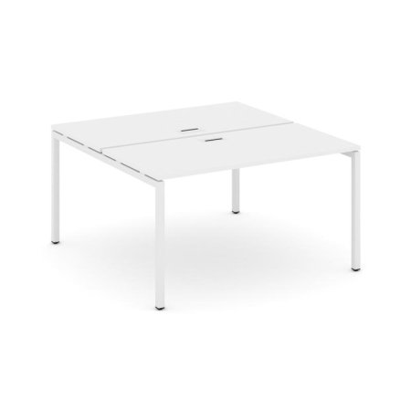 Рабочая станция 2-х сторонняя SN-4P.DRS-011 (980х1432х750) (Белый/Металл Белый)