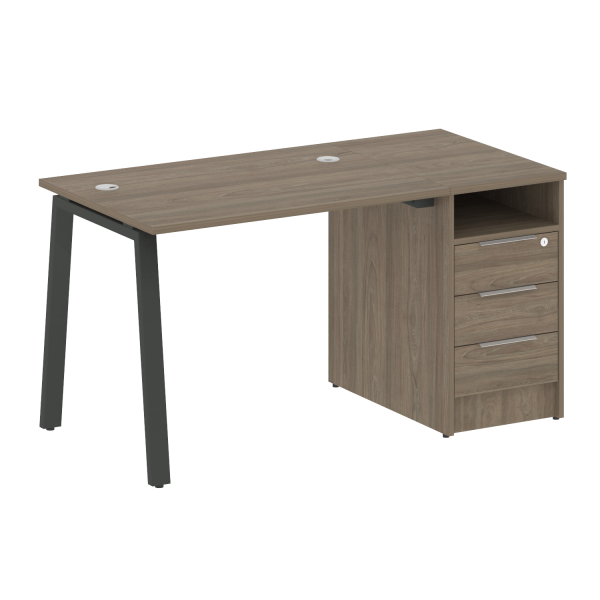 Рабочая станция Metal System Style БА.РС-СТП-1.1 1412x720x750 (Вяз/Антрацит металл)