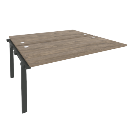 Наборный элемент рабочей станции на м/к Onix O.M-2.NRS-4.8 1580x1635x750 (Тиквуд Темный/Черный металл)