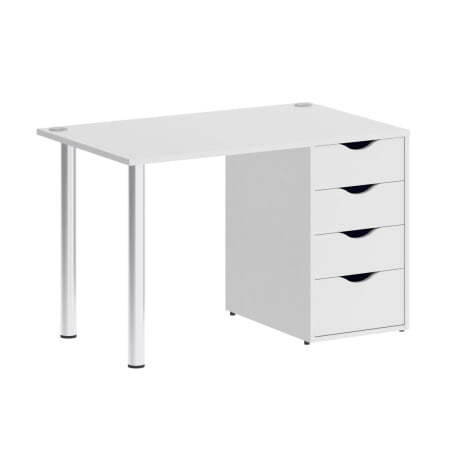 Стол письменный VR.SP-3-118.4 1180x720x750 (Белый Бриллиант)