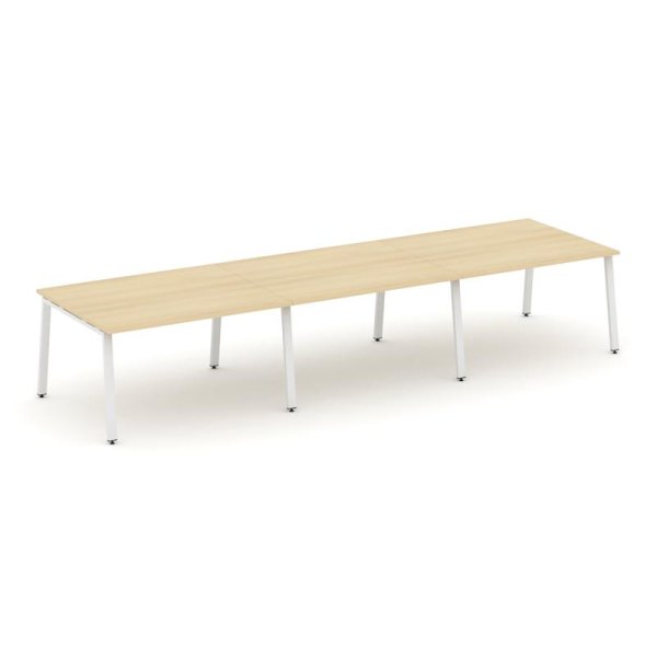 Стол переговорный SN-6A.SPRG-053.3 (4410х1180х750) (Акация Лорка/Металл Белый)