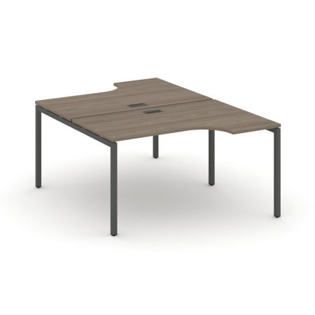 Рабочая станция эргономичная SN-4P.DRPA-012 (1580х1432/1992х750) (Вяз Благородный/Металл Антрацит)