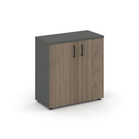 Шкаф низкий широкий SN.STS.E-301 (796х400х833) (Антрацит/Вяз Благородный)