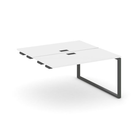Стол-приставка к опорным элементам SN-6O.DPRS-024 (1580х1632х750) (Белый/Металл Антрацит)