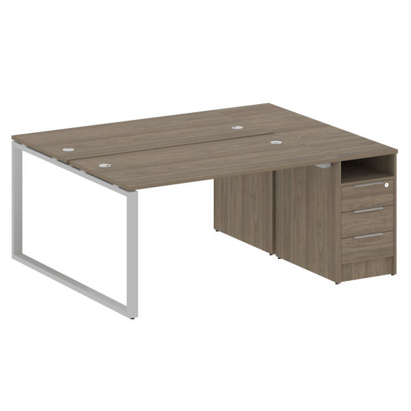 Рабочая станция Metal System Style БО.РС-СТП-2.3 1812x1475x750 (Вяз/Серый металл)