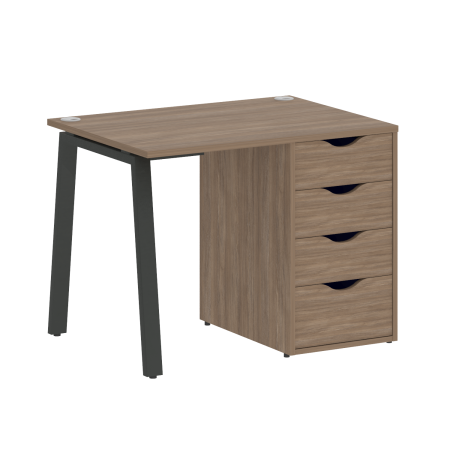 Стол письменный VR.SP-3-98.4.A 980x720x750 (Дуб Аризона/Антрацит Металл)
