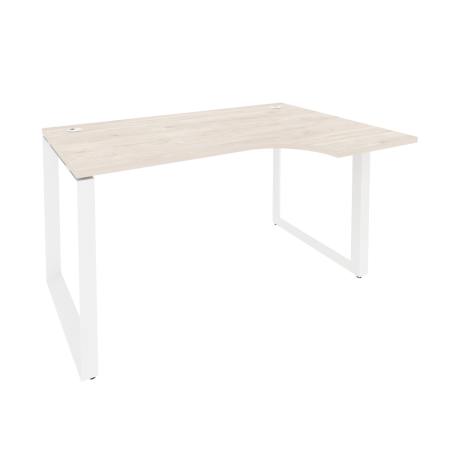 Стол эргономичный правый на О-образном м/к Onix O.MO-SA-2R 1380x980x750 (Денвер Светлый/Белый Металл)