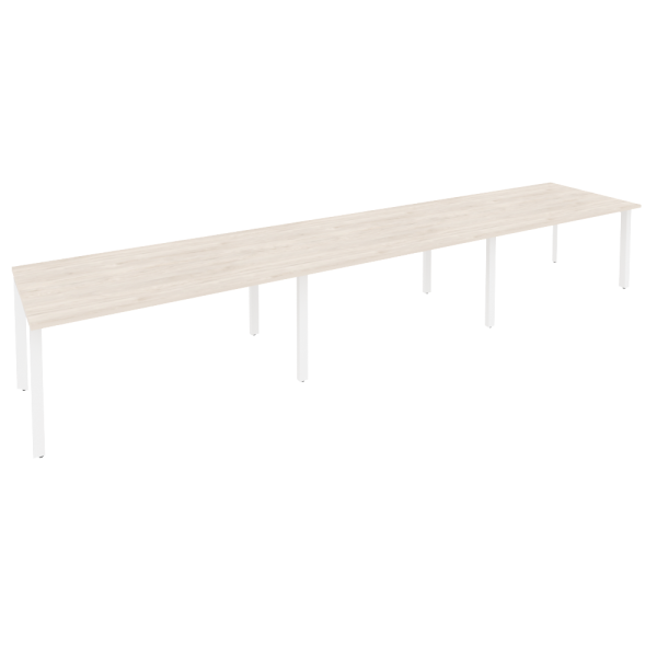 Стол переговорный Onix O.MP-PRG-3.4 4740x980x750 (Денвер Светлый/Белый Металл)