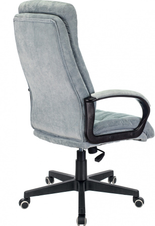 Кресло руководителя CH-824 Fabric серо-голубой Light-28 крестов. пластик (Серый)