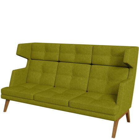 Диван офисный 3-х местный высокий Беверли (Диван 3-местный высокий dream_8)