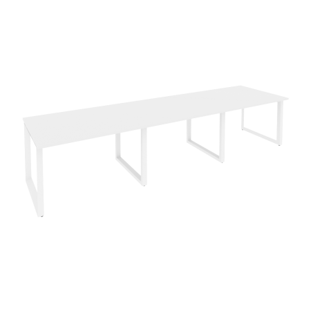 Стол переговорный Onix O.MO-PRG-3.2 3540x980x750 (Белый Бриллиант/Белый Металл)