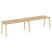 Рабочая станция на деревянных опорах Onix Wood OW.RS-2.4.7 3160x720x750 (Тиквуд Светлый/Дуб Темный)