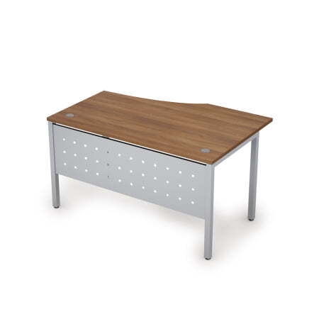 6МК.022 Стол криволинейн.лев. (1400x900x750) (Шамони темный/Алюминий матовый)