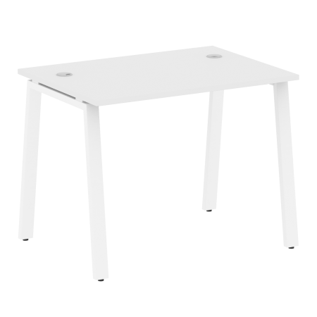 Стол письменный Metal System Style БА.СП-1 1000x720x750 (Белый/Белый металл)