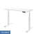SKID Стол письменный 160х75 (Белый Калифорнийский дуб/Белый металл)
