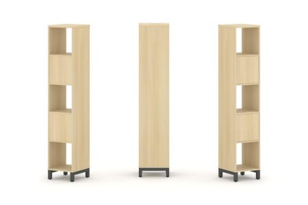 Набор стеллажа 1 сторонний, 5 ярусов SN.NS-511 (387х400х1982) (Акация Лорка/Металл Антрацит)