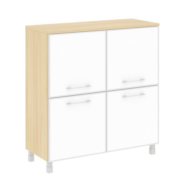 Стеллаж квадратный LT.SD1.2R 1094x450x1168 White (Акация Лорка)