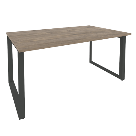 Стол переговорный Onix O.MO-PRG-1.4 1580x980x750 (Тиквуд Темный/Черный металл)