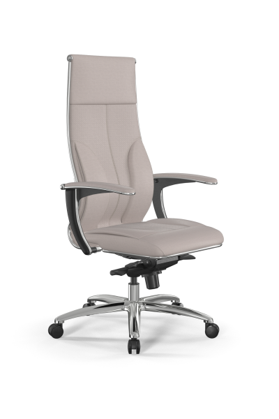 Кресло для руководителя Метта Samurai L1-11U - Infinity /Kc06/Wm06/U0mL-mL(M06.B31.G04.W03) (Светло-бежевый)