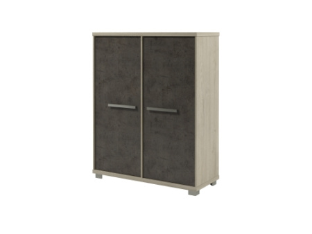 Шкаф двухсекционный Vestar Z-32-11 1232x500x1538 (Дуб Галифакс белый/Бетон Чикаго)