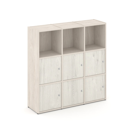 Стеллаж Locker Plus LK.K-003 1188x350x1203 (Денвер Светлый | Дуб Наварра)