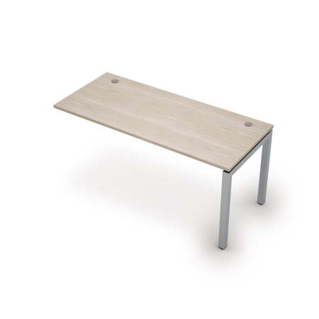 6МБК.5174 Линейная бенч-система, конечный модуль (1600x700x750) (Шамони светлый/Алюминий матовый)