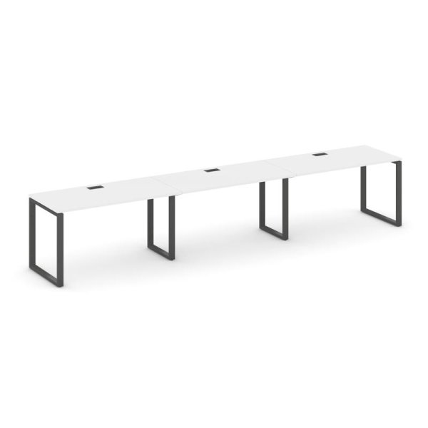 Рабочая станция 1 сторонняя SN-6O.ORS-031 (2940х600х750) (Белый/Металл Антрацит)