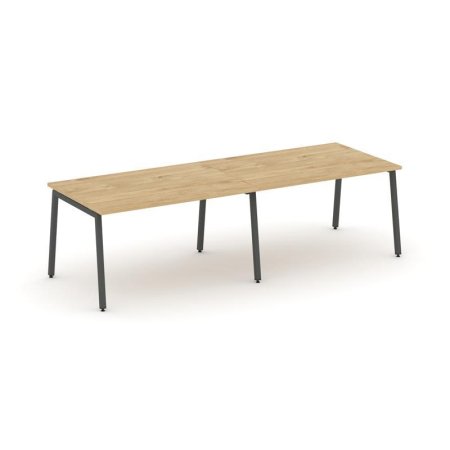 Стол переговорный SN-4A.SPRG-012.3 (2360х980х750) (Тиквуд Светлый/Металл Антрацит)