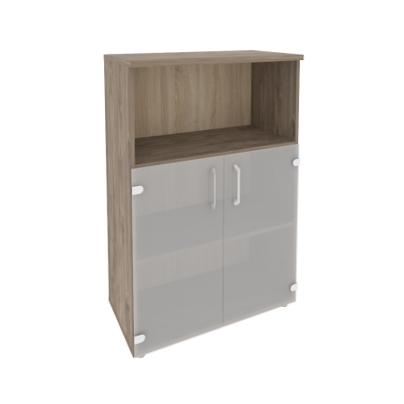 Шкаф средний широкий Onix O.ST-2.2 800x420x1207 (Тиквуд Темный)