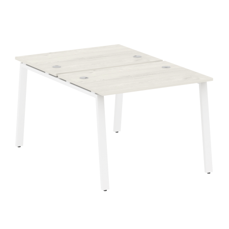 Рабочая станция Metal System Style БА.РАС-СП-2.1 1000x1475x750 (Дуб Наварра/Белый металл)