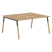 Двухместная рабочая станция Forta FWST 1513 1580x733x1370 (Дуб Гамильтон/Черный графит)