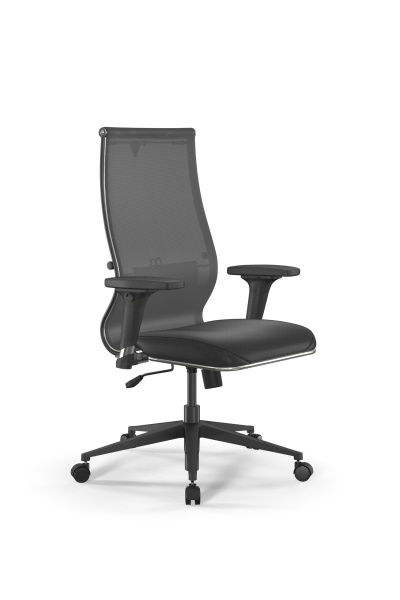 Кресло для руководителя Метта Sit 10 B2-163D - T+Extra /Km00/Wm12/D02P(M09.B11.G19.W02) (Серый | Черный)