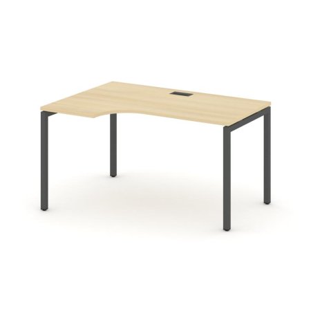 Стол рабочий эргономичный SN-4P.SPA-011(L) (1380х700/980х750) (Акация Лорка/Металл Антрацит)