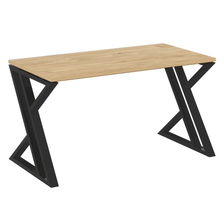 Стол рабочий VR.L-SRZ-3.7 1380x720x750 (Тиквуд Светлый/Черный металл)